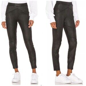 Free People Faux Suede Pants Leggings Size M Vegan Jegging
